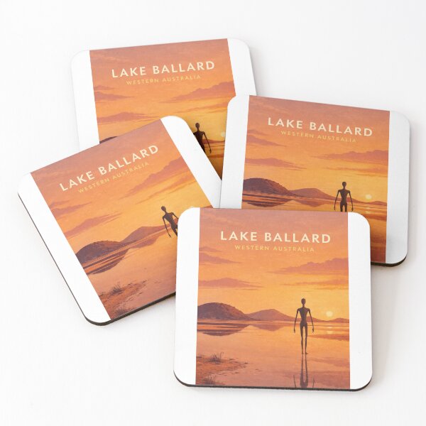 Item preview, Lake Ballard Western Australia Outback Sunset with Alien Sculptures designed and sold by Aryabek.