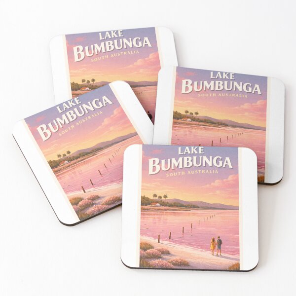 Item preview, Lake Bumbunga South Australia Pink Lake Coastal Landscape designed and sold by Aryabek.