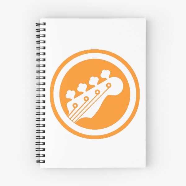 Item preview, Bass Guitar Headstock Orange designed and sold by Ukulaliens.
