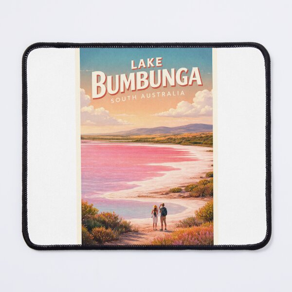 Item preview, Lake Bumbunga South Australia Pink Salt Lake Panorama designed and sold by Aryabek.