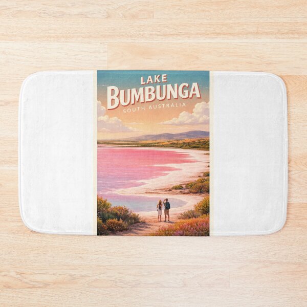 Item preview, Lake Bumbunga South Australia Pink Salt Lake Panorama designed and sold by Aryabek.