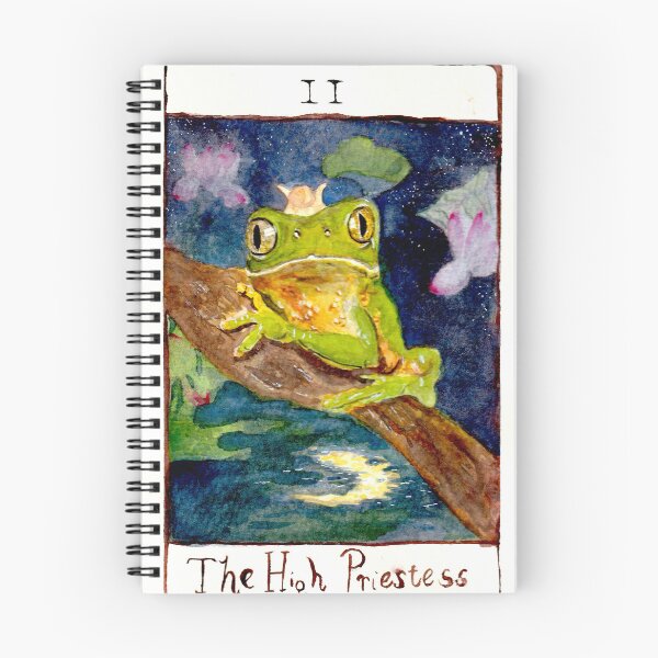 Item preview, The High Priestess of the Mystical Frog Tarot Deck designed and sold by LisaByHand.