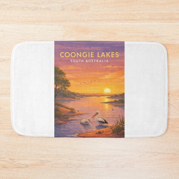 Item preview, Coongie Lakes South Australia Wetlands at Sunset designed and sold by Aryabek.