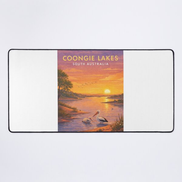 Item preview, Coongie Lakes South Australia Wetlands at Sunset designed and sold by Aryabek.