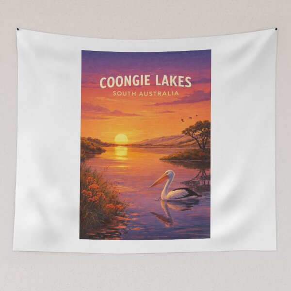 Item preview, Coongie Lakes South Australia Pelican Wetlands Landscape designed and sold by Aryabek.
