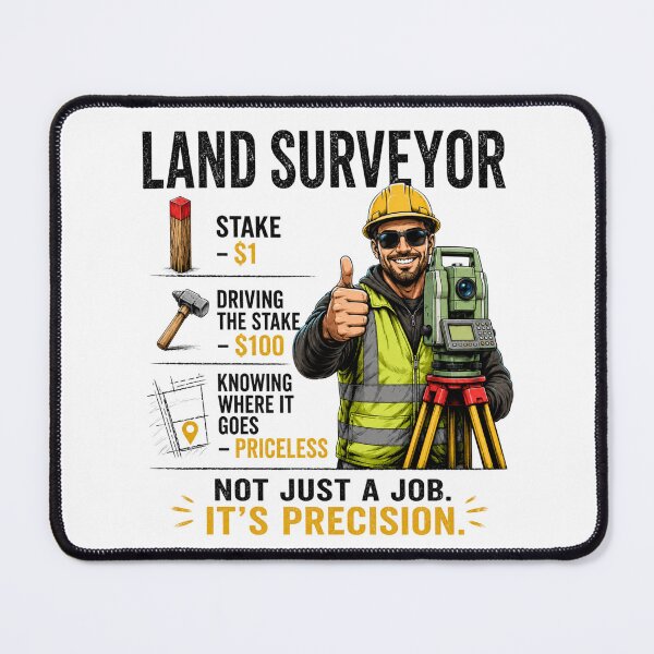 Item preview, Land Surveyor Precision Design designed and sold by JDGeoShop.