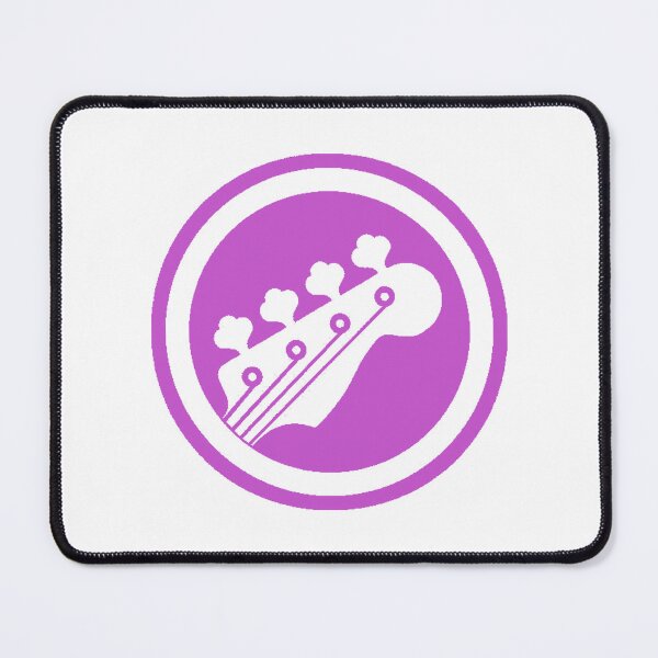 Item preview, Bass Guitar Headstock Cerise designed and sold by Ukulaliens.
