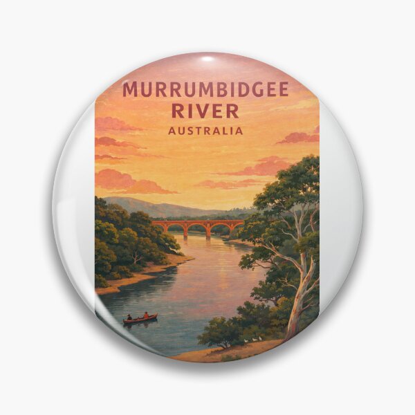 Item preview, Murrumbidgee River Australia Canoe and River Red Gum Landscape designed and sold by Aryabek.
