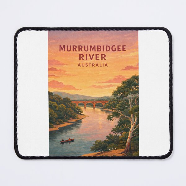 Item preview, Murrumbidgee River Australia Canoe and River Red Gum Landscape designed and sold by Aryabek.