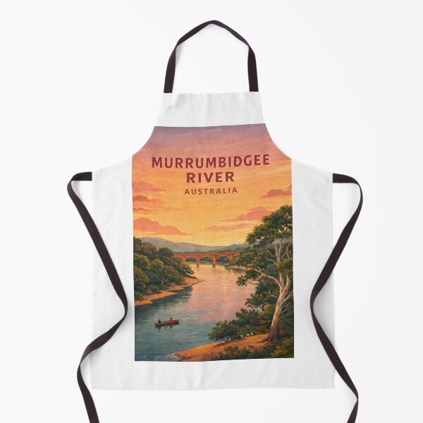 Item preview, Murrumbidgee River Australia Canoe and River Red Gum Landscape designed and sold by Aryabek.