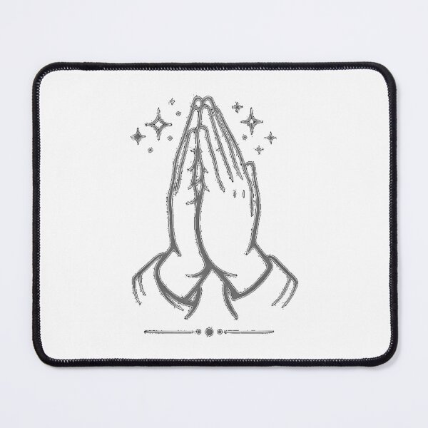 Item preview, Praying Hands Line Art – Faith Hope Prayer designed and sold by CLOUTKULT.