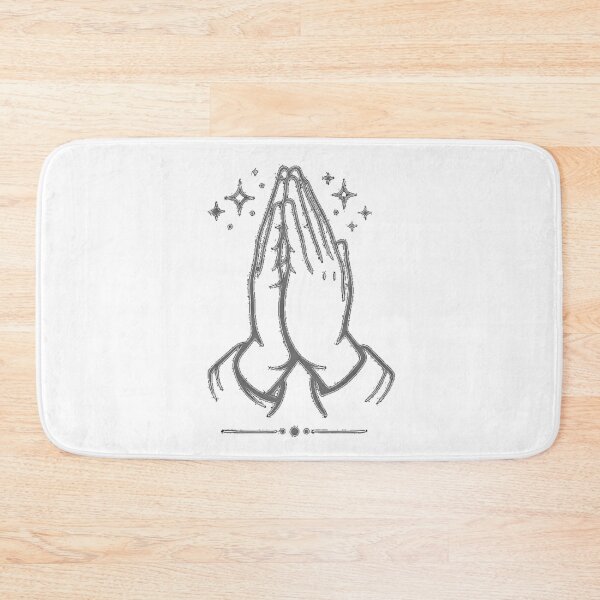 Item preview, Praying Hands Line Art – Faith Hope Prayer designed and sold by CLOUTKULT.