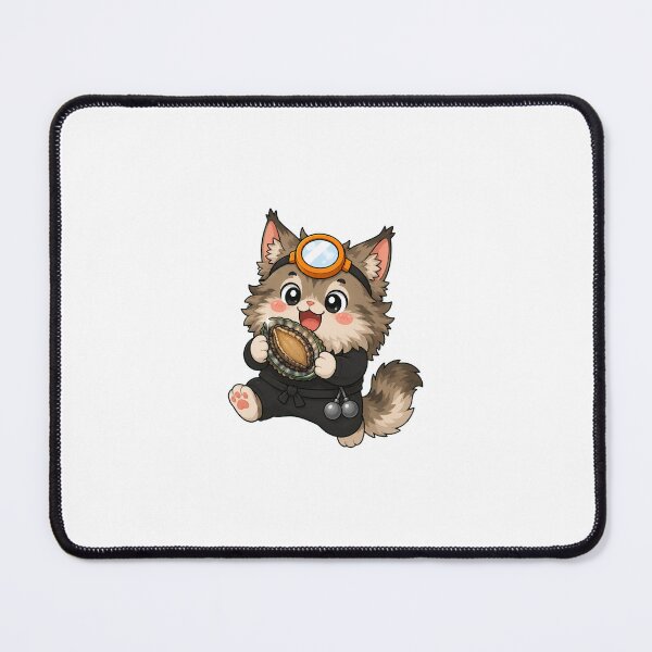 Item preview, KOREA HAENAM - Cute Chibi Maine Coon Cat Excited Abalone Sticker designed and sold by KOREA-HAENAM.