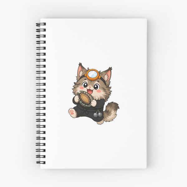 Item preview, KOREA HAENAM - Cute Chibi Maine Coon Cat Excited Abalone Sticker designed and sold by KOREA-HAENAM.