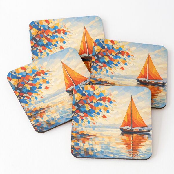 Item preview, Sailboat glides over calm water designed and sold by Sigtrix.