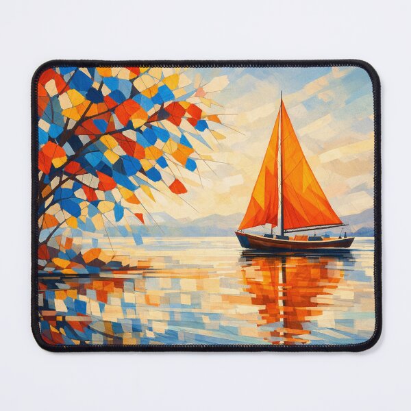 Item preview, Sailboat glides over calm water designed and sold by Sigtrix.