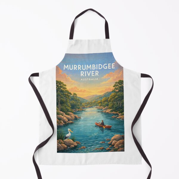 Item preview, Murrumbidgee River Australia Wilderness Waterway and Canoe Scene designed and sold by Aryabek.