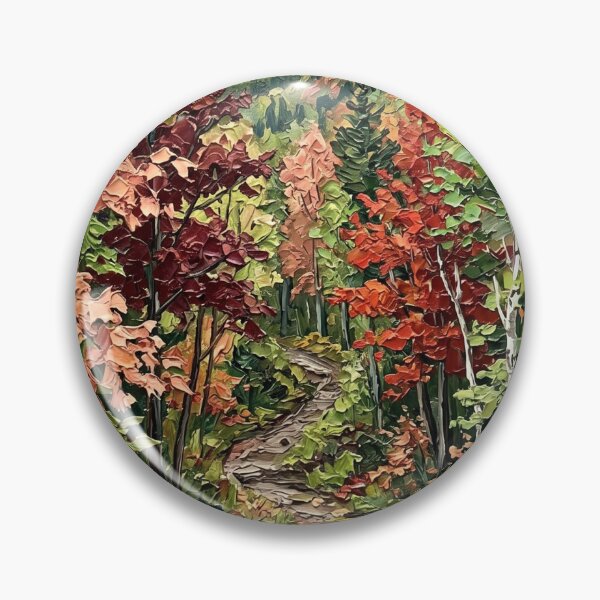 Item preview, Painted Autumn Hiking Trail & Mountains designed and sold by Chi261.