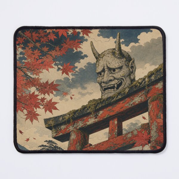 Item preview, The Mountain Shrine Guardian - Ukiyo-e Vintage Japanese Woodblock Print Hannya designed and sold by bapupa.