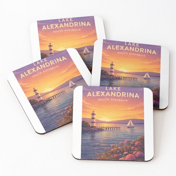 Item preview, Lake Alexandrina South Australia Lighthouse and Sailing Sunset designed and sold by Aryabek.