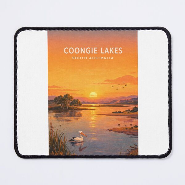 Item preview, Coongie Lakes South Australia Wetlands and Pelican Sunset designed and sold by Aryabek.