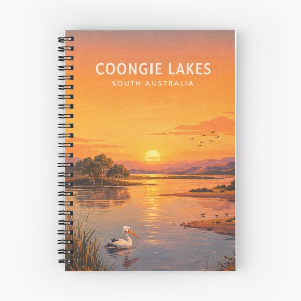 Item preview, Coongie Lakes South Australia Wetlands and Pelican Sunset designed and sold by Aryabek.