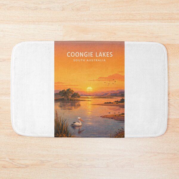 Item preview, Coongie Lakes South Australia Wetlands and Pelican Sunset designed and sold by Aryabek.