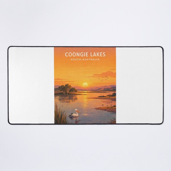 Item preview, Coongie Lakes South Australia Wetlands and Pelican Sunset designed and sold by Aryabek.