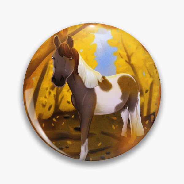 Item preview, Paint Horse in Autumn Alley designed and sold by Kat Lisek.
