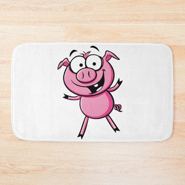 Item preview, Feliz cerdito de dibujos animados designed and sold by Retro Whimsy.