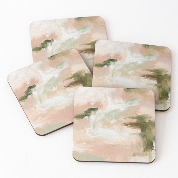 Item preview, Peachy Pink Sage Textured Abstract Painting designed and sold by Maisonsucces.