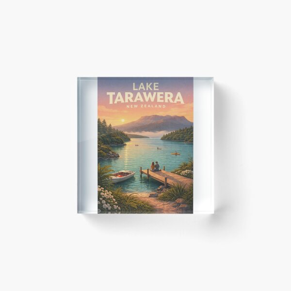 Item preview, Lake Tarawera Rotorua and Mount Tarawera New Zealand designed and sold by Aryabek.