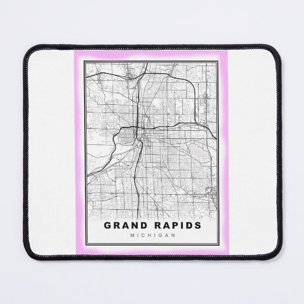 Item preview, Minimalist Grand Rapids Map designed and sold by Tamas Das.