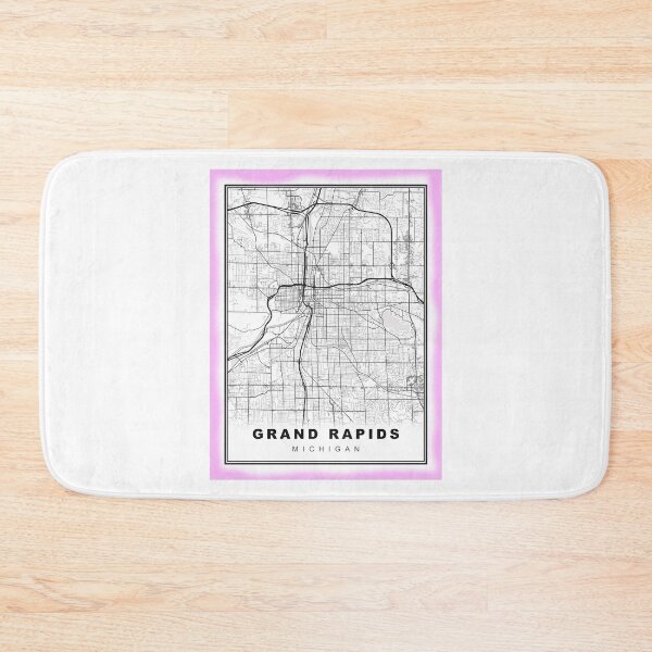 Item preview, Minimalist Grand Rapids Map designed and sold by Tamas Das.
