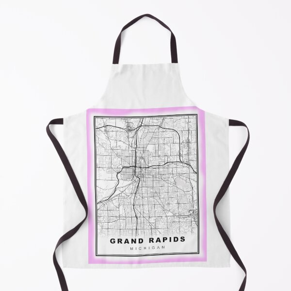 Item preview, Minimalist Grand Rapids Map designed and sold by Tamas Das.