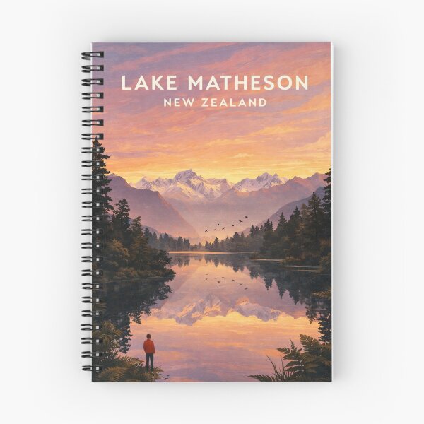 Item preview, Lake Matheson Aoraki Reflection and Southern Alps Landscape designed and sold by Aryabek.
