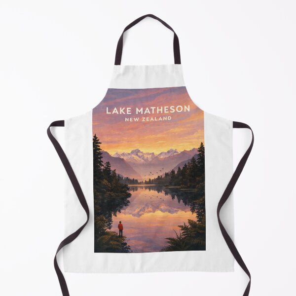 Item preview, Lake Matheson Aoraki Reflection and Southern Alps Landscape designed and sold by Aryabek.