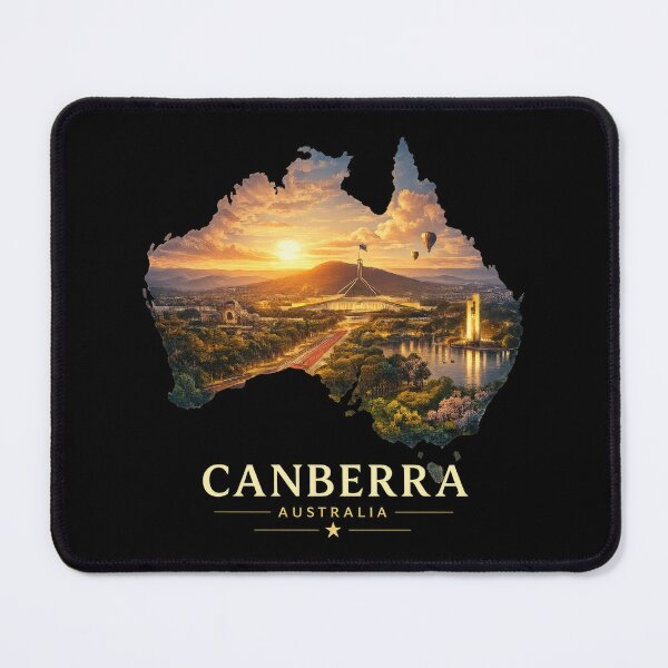 Item preview, Canberra Australia Travel Poster Skyline Design designed and sold by pod24.