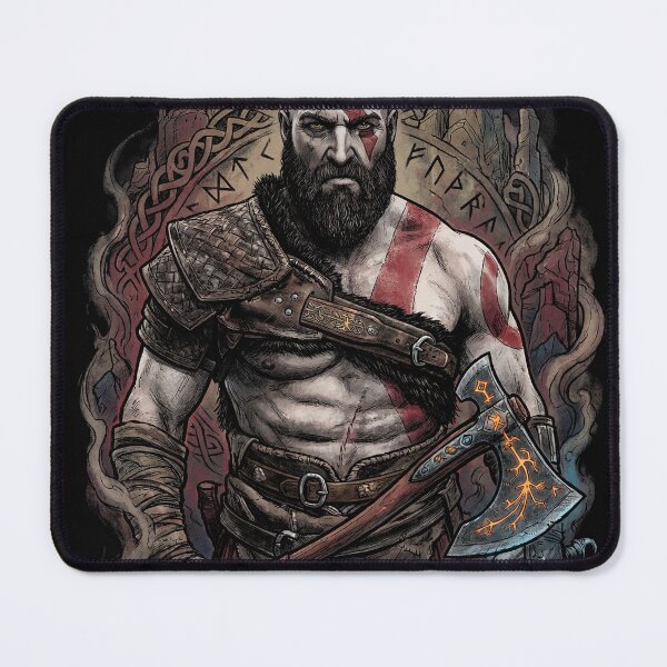 Item preview, Kratos Tattooed Spartan Warrior designed and sold by Senpaiwaves.