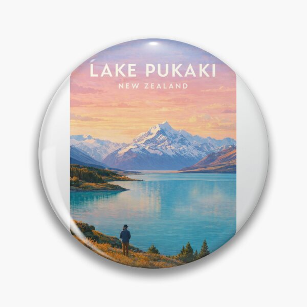 Artikelvorschau, Lake Pukaki Aoraki Mount Cook Malerische neuseeländische Landschaft entworfen und verkauft von Aryabek.