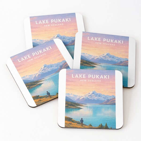Item preview, Lake Pukaki Aoraki Mount Cook Scenic New Zealand Landscape designed and sold by Aryabek.