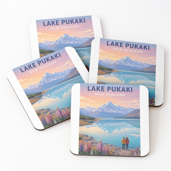 Item preview, Lake Pukaki Mount Cook Reflection Canterbury New Zealand Vista designed and sold by Aryabek.