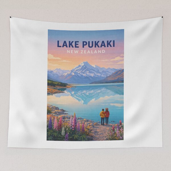 Item preview, Lake Pukaki Mount Cook Reflection Canterbury New Zealand Vista designed and sold by Aryabek.