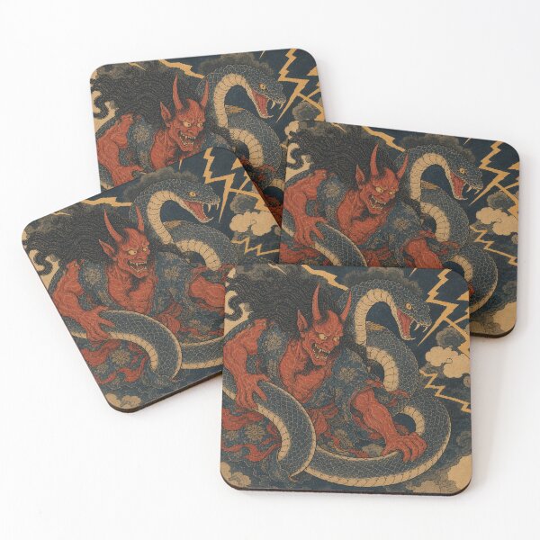 Item preview, Scroll of Legends Hannya - Vintage Ukiyo-e Japanese Woodblock Print designed and sold by bapupa.