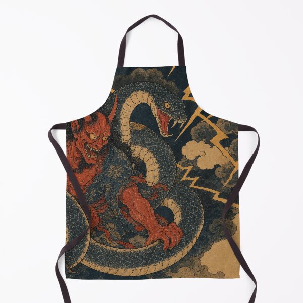 Item preview, Scroll of Legends Hannya - Vintage Ukiyo-e Japanese Woodblock Print designed and sold by bapupa.