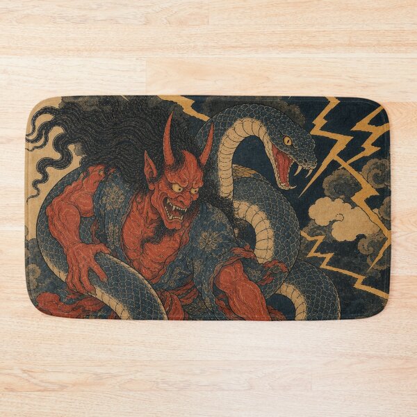 Item preview, Scroll of Legends Hannya - Vintage Ukiyo-e Japanese Woodblock Print designed and sold by bapupa.