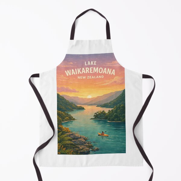 Item preview, Lake Waikaremoana Te Urewera Sunset Waterways New Zealand designed and sold by Aryabek.