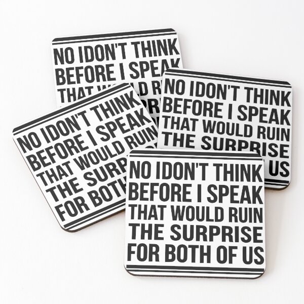 Item preview, Funny Sarcastic - I Don’t Think Before I Speak designed and sold by CutOutIdols.