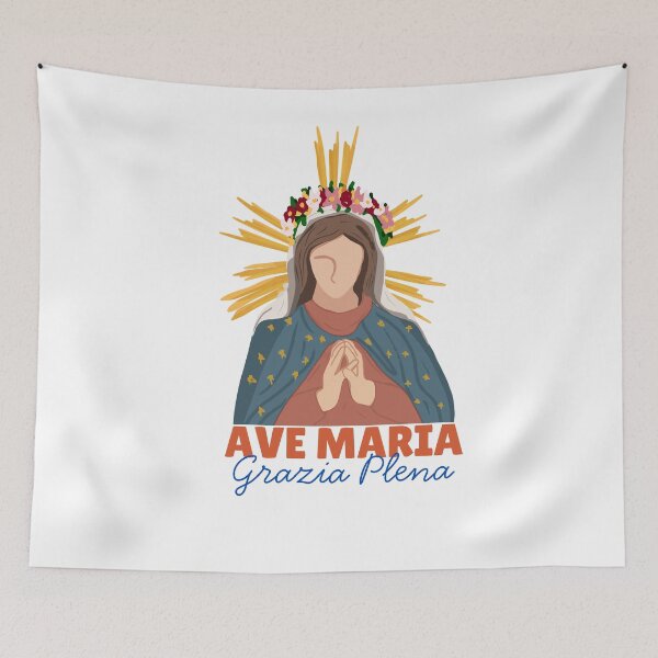 Item preview, Ave Maria Grazia Plena designed and sold by FaithArtVilla.