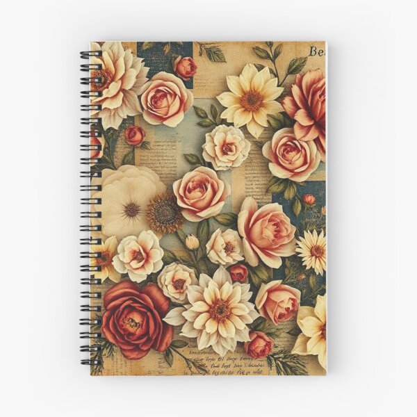 Item preview, Roses on Vintage Scrapbook Style Paper designed and sold by RAISC.